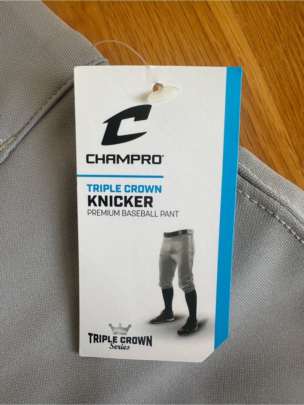 NEW Champro Triple Crown Knicker Style Baseball Pants Grey Size Youth XS - Picture 4 of 5